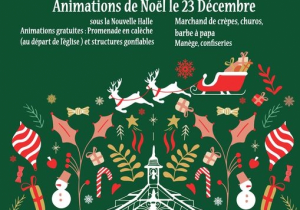 Marché de Noël à chateauneuf sur Loire (45) le samedi 09 décembre 2023