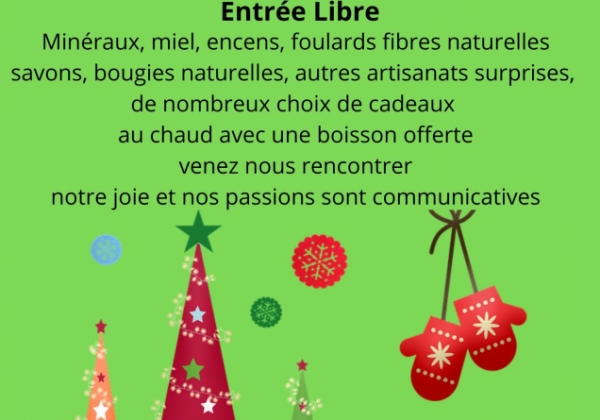 Marché de Noël chez Egrégore Minéraux les 21, 22, 23 décembre 2024