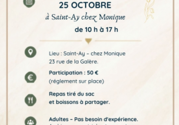 constellations familiales avec les baguettes coudées le dimanche 25 octobre 2026 à saint ay